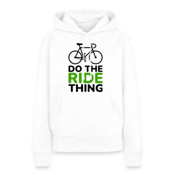 Bike Do the Ride Thing - Women’s Premium Organic Hoodie - white - Front - Julia (174cm)