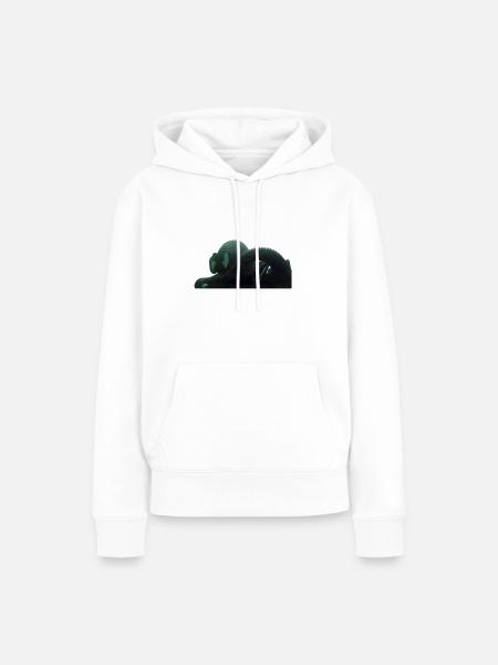 Taucher - Frauen Premium Bio Hoodie - Weiß