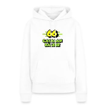 Catalan râleur - Sweat à capuche Premium bio Femme - blanc - Devant - Julia (174cm)