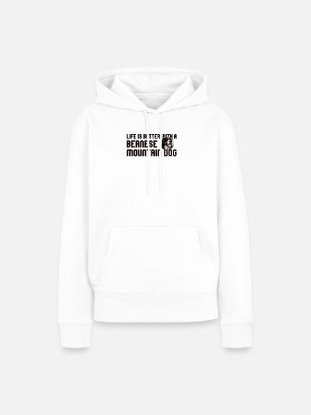 Berner Sennenhund - Frauen Premium Bio Hoodie - Weiß