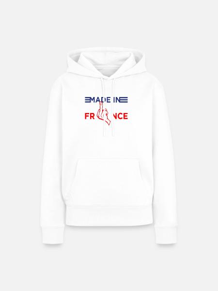 Hergestellt in Frankreich - Frauen Premium Bio Hoodie - Weiß