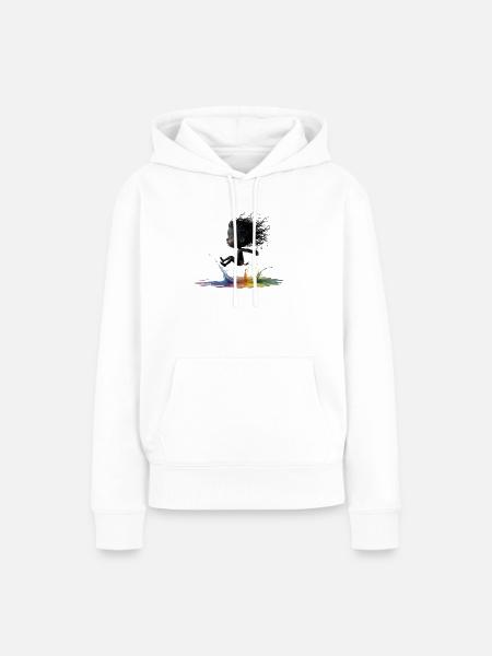Elfie - Frauen Premium Bio Hoodie - Weiß