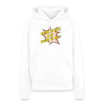 KEIN BOCK AUF KOSTÜME - Frauen Premium Bio Hoodie - Weiß - Vorne - Julia (174cm)