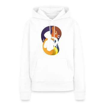 Gesang Stimme Chor - Frauen Premium Bio Hoodie - Weiß - Vorne - Julia (174cm)