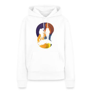 Wanderung Wanderer - Frauen Premium Bio Hoodie - Weiß - Vorne - Julia (174cm)