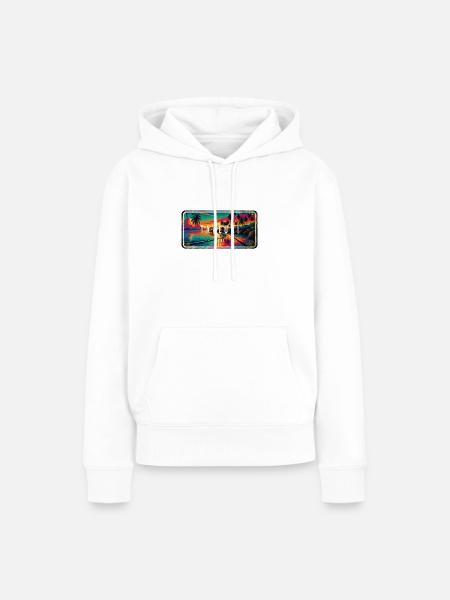 Taveuni – Das versteckte Paradies - Frauen Premium Bio Hoodie - Weiß