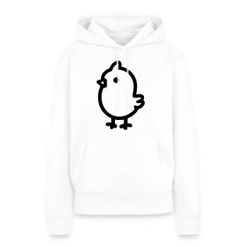 Küken - Frauen Premium Bio Hoodie - Weiß - Vorne - Julia (174cm)