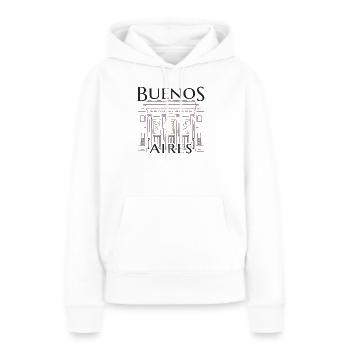 Buenos Aires, Argentinien, Zeichnung Kunstmuseum - Frauen Premium Bio Hoodie - Weiß - Vorne - Julia (174cm)
