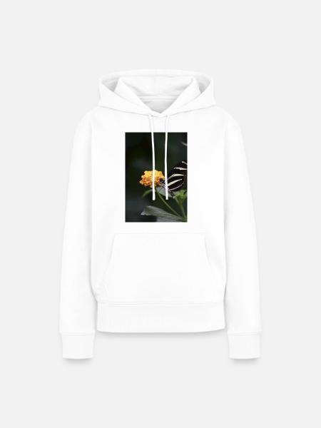 Butterfly - Frauen Premium Bio Hoodie - Weiß