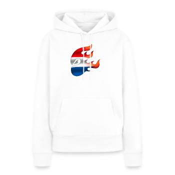 Drapeau des Pays-Bas - Pays-Bas - Ninja - Sweat à capuche Premium bio Femme - blanc - Devant - Julia (174cm)