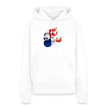 Drapeau du Panama - Panama - Ninja - Sweat à capuche Premium bio Femme - blanc - Devant - Julia (174cm)