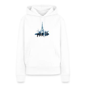 Entwurf des Eiffelturms in Paris - Frauen Premium Bio Hoodie - Weiß - Vorne - Julia (174cm)