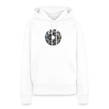 Titanium - Frauen Premium Bio Hoodie - Weiß - Vorne - Julia (174cm)