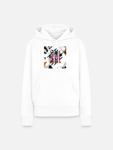 Anti-Design_for_the_Win_Collage - Frauen Premium Bio Hoodie - Weiß