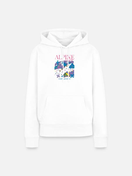 Alpine Escape Winterparadies - Frauen Premium Bio Hoodie - Weiß