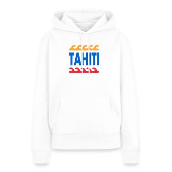 Tahiti - French Polynesia - Polynesien - Strand - Frauen Premium Bio Hoodie - Weiß - Vorne - Julia (174cm)