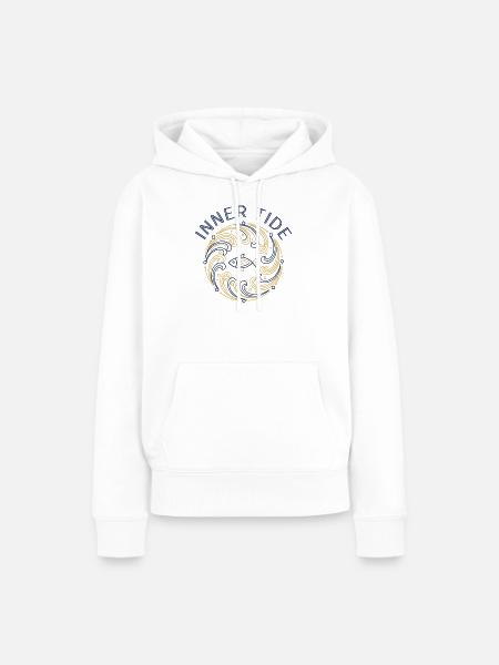 Innerer Gezeitenfluss - Frauen Premium Bio Hoodie - Weiß