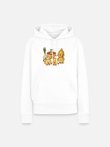 Geschenk der Kulturen - Frauen Premium Bio Hoodie - Weiß