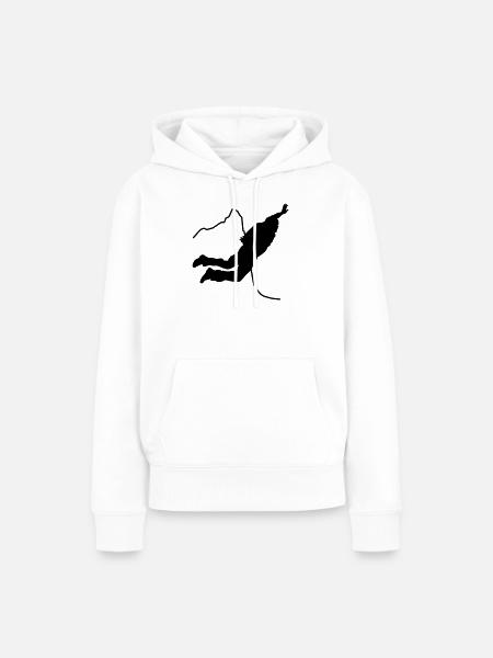 BASE jumping - Frauen Premium Bio Hoodie - Weiß