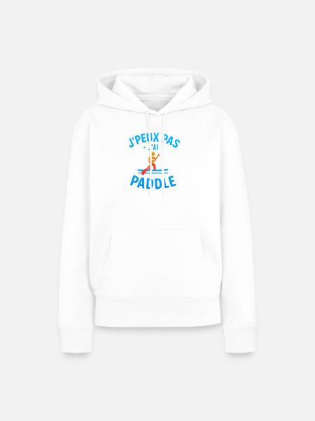 Ich kann nicht. Ich paddel. - Frauen Premium Bio Hoodie - Weiß