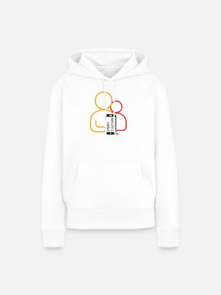 SmartTogether Logo - Frauen Premium Bio Hoodie - Weiß