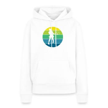 Tennis - Frauen Premium Bio Hoodie - Weiß - Vorne - Julia (174cm)