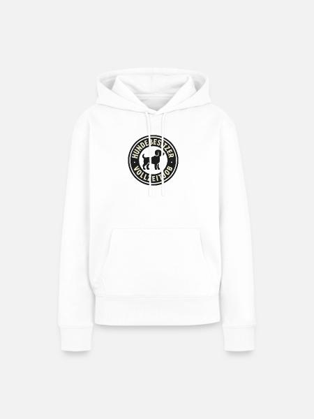 Hundebesitzer Vollzeitjob - Frauen Premium Bio Hoodie - Weiß