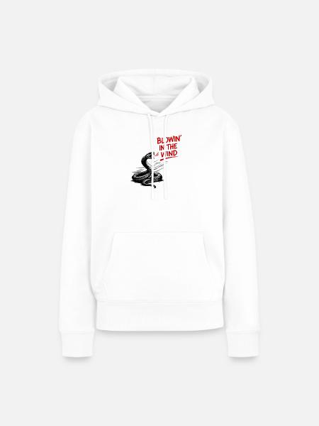 Windschlange Grafik - Frauen Premium Bio Hoodie - Weiß