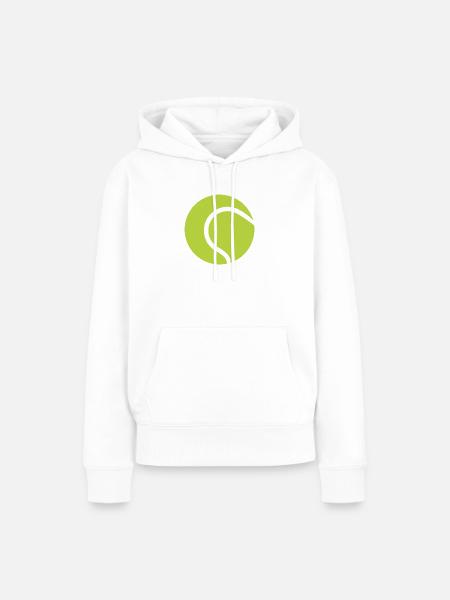 Tennisball - Frauen Premium Bio Hoodie - Weiß