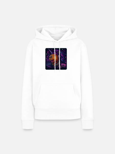 Capybara Einhorn Party - Frauen Premium Bio Hoodie - Weiß