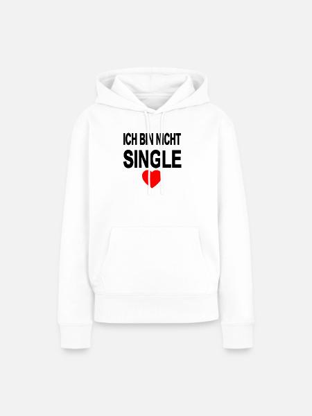 Single - Frauen Premium Bio Hoodie - Weiß