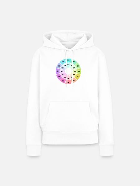 Camelot Wheel - Frauen Premium Bio Hoodie - Weiß
