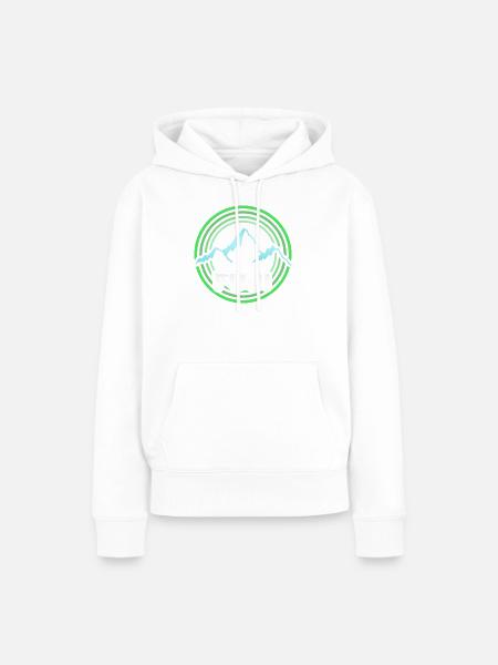 Wandern Fuji - Frauen Premium Bio Hoodie - Weiß