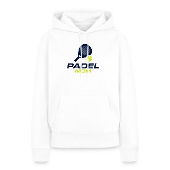 Padel Mom lustiges Hemdgeschenk für Padel-Liebhaber - Frauen Premium Bio Hoodie - Weiß - Vorne - Julia (174cm)