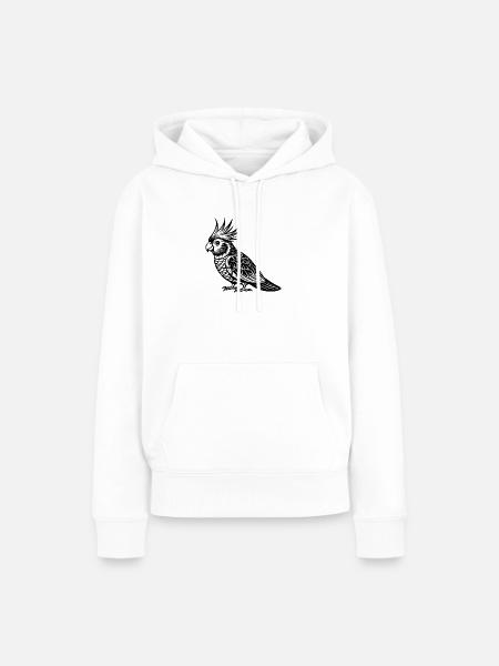 Nymphensittich - Frauen Premium Bio Hoodie - Weiß
