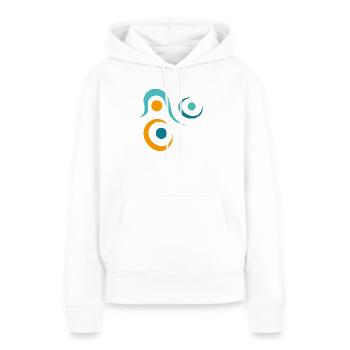 Yoga design_10 - Women’s Premium Organic Hoodie - white - Front - Julia (174cm)