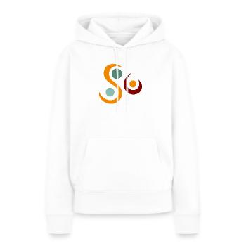 Yoga design_5 - Women’s Premium Organic Hoodie - white - Front - Julia (174cm)