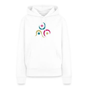 Yoga design_9 - Women’s Premium Organic Hoodie - white - Front - Julia (174cm)