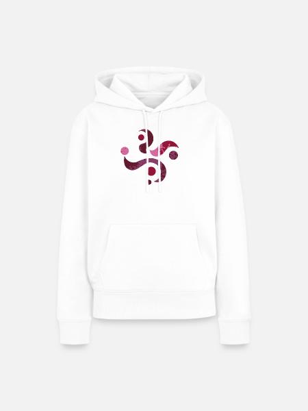 yoga-design_28 - Frauen Premium Bio Hoodie - Weiß