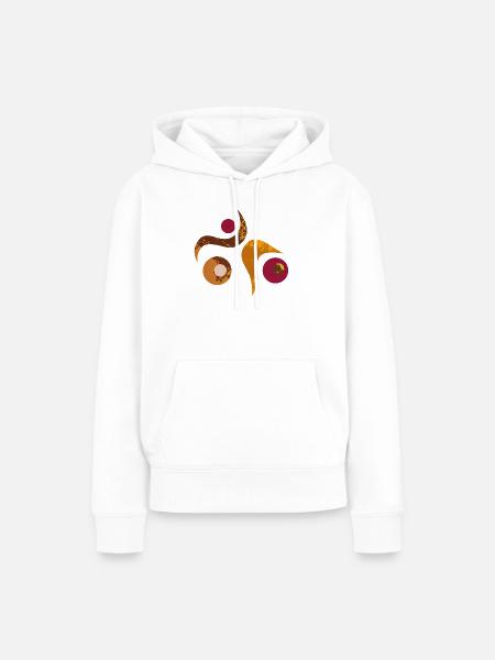 yoga-design_49 - Frauen Premium Bio Hoodie - Weiß