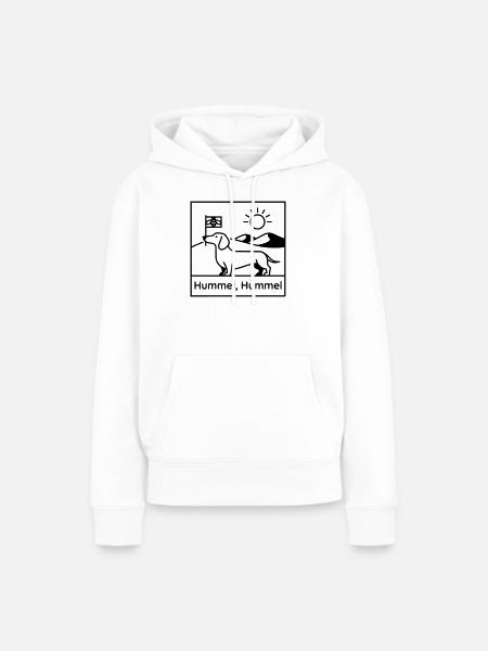dackel hummel hummel - Frauen Premium Bio Hoodie - Weiß