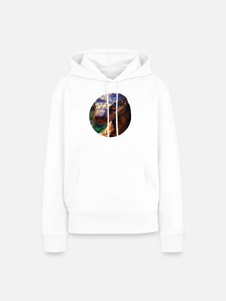 Design des Seprents - Frauen Premium Bio Hoodie - Weiß