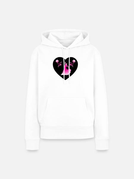 Tanzen - Frauen Premium Bio Hoodie - Weiß
