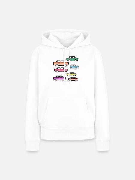 Autos - Frauen Premium Bio Hoodie - Weiß