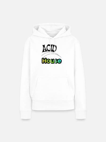 Acid House - Frauen Premium Bio Hoodie - Weiß
