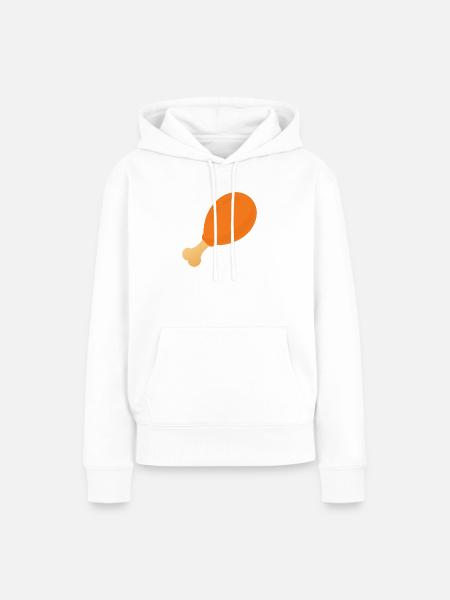Chicken Drumstick - Frauen Premium Bio Hoodie - Weiß