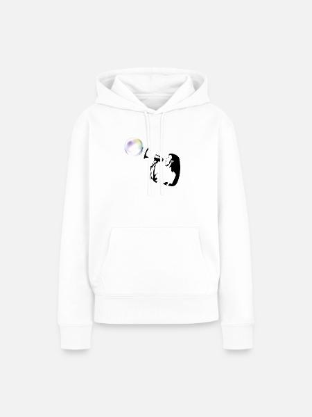 bubble shot - Frauen Premium Bio Hoodie - Weiß