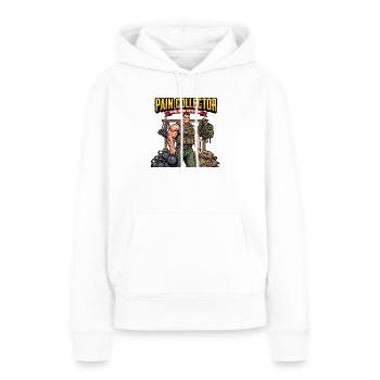 Pain Collector Krafttraining-Motivator - Frauen Premium Bio Hoodie - Weiß - Vorne - Julia (174cm)