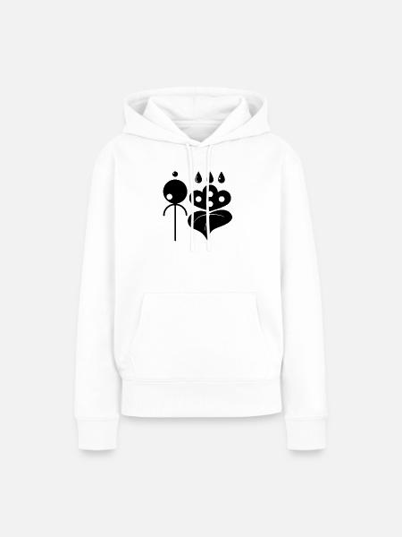 Zen und Japanisch - Frauen Premium Bio Hoodie - Weiß