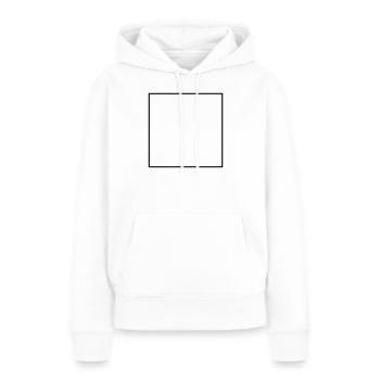 Viereck Leer - Frauen Premium Bio Hoodie - Weiß - Vorne - Julia (174cm)